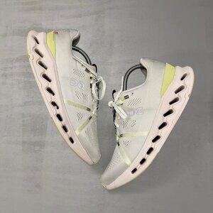 On Cloudsurfer Men’s Running Shoes White Sand Sneakers Size 11.5